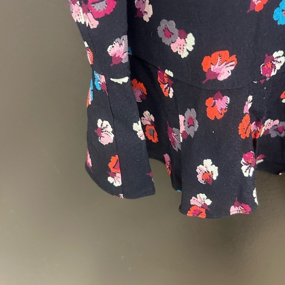 Rebecca Taylor Sz. 4 Blue Lace Trim Women's Top excellent condition! Visc/lace - Picture 11 of 11